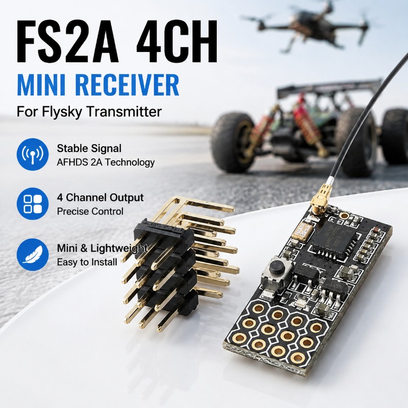 Rc Hobby Wing - FS FS2A-4CH 4 Channel PWM Receiver