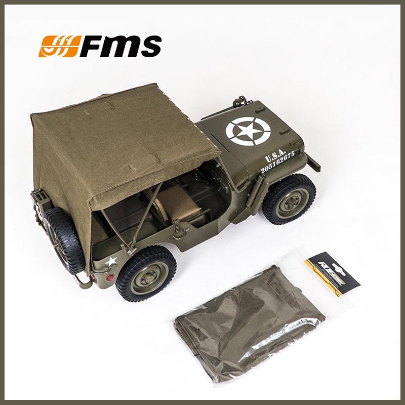 FMS 1/12 C1167 Canvas Roof For - Rc Jeep Hobby review and price